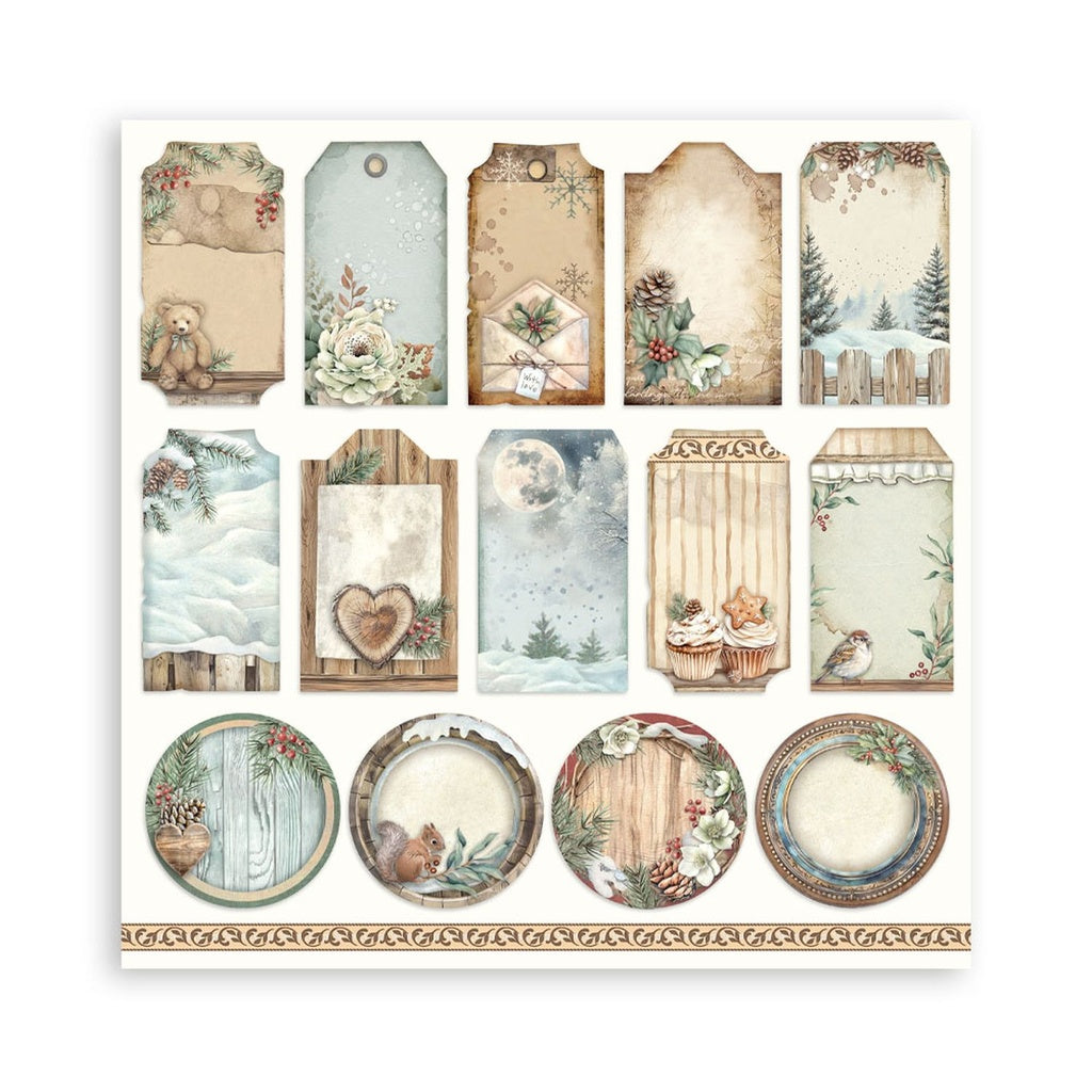 *New* Stamperia The Owls House Scrapbooking Maxi Pad 22 single faced sheets 12"x12"