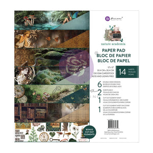 12×12 PAPER PAD – 14 SHEETS – 6 DOUBLE SIDED DESIGNS X 2 SHEETS EACH + 1 CUT-OUT SHEET + 1 CUT-OUT SHEET ON COVER