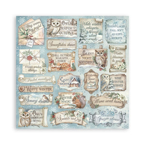 *New* Stamperia The Owls House Scrapbooking Maxi Pad 22 single faced sheets 12"x12"