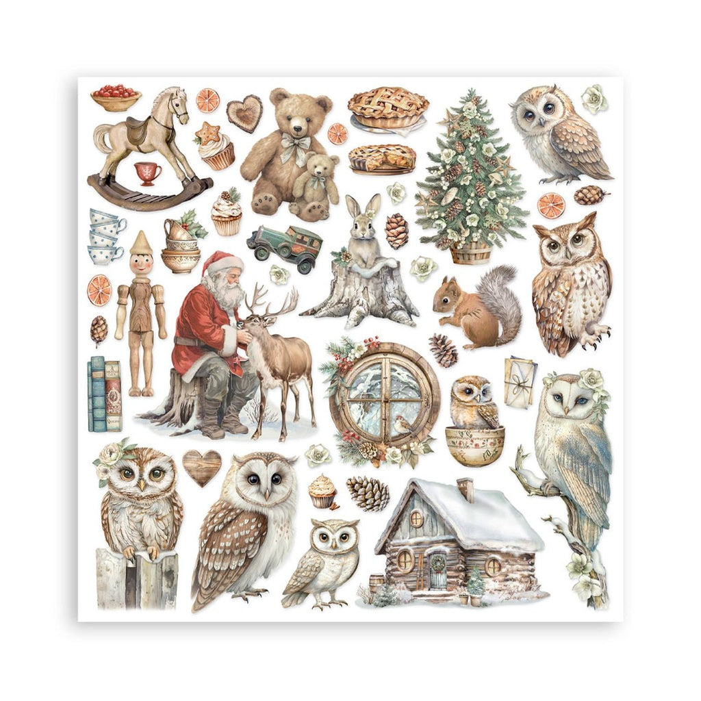 *New* Stamperia The Owls House Scrapbooking Maxi Pad 22 single faced sheets 12"x12"