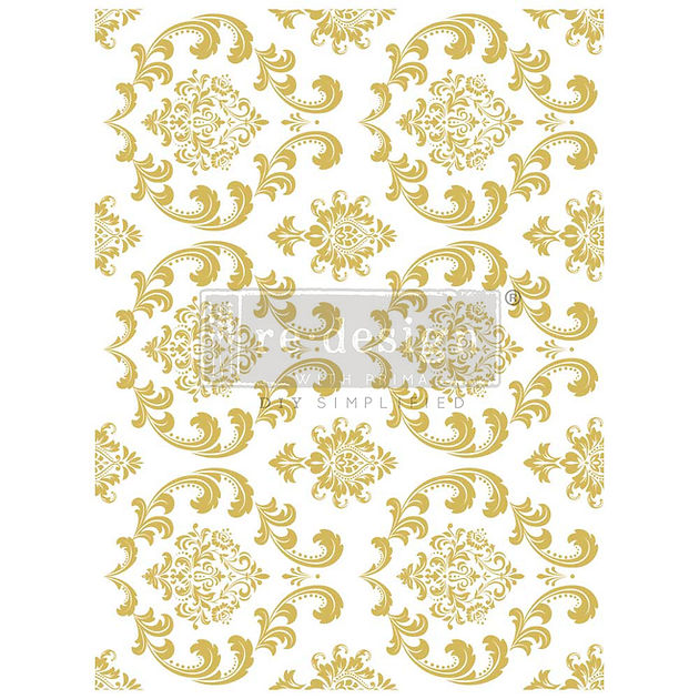 July 2023 Redesign with Prima Kacha Gold Foil Decor Transfer House of Damask