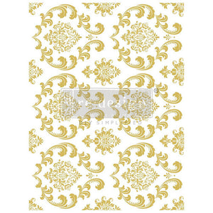 July 2023 Redesign with Prima Kacha Gold Foil Decor Transfer House of Damask