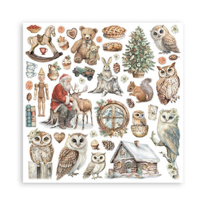 *New* Stamperia The Owls House Scrapbooking Maxi Pad 22 single faced sheets 12"x12"
