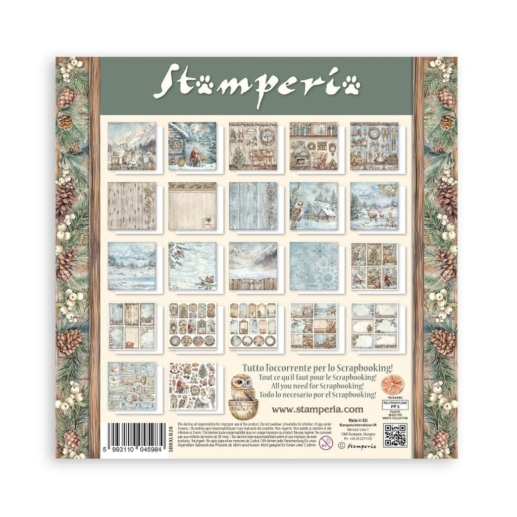 *New* Stamperia The Owls House Scrapbooking Maxi Pad 22 single faced sheets 12"x12"
