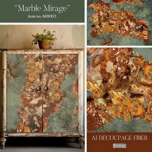 Redesign with Prima Decoupage A1 Fiber Paper Marble Mirage