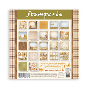 *New* Stamperia Whispering Woods 8"x 8" 22 single faced sheets Scrapbooking Maxi Pad PREORDER DUSPATCH APPX 13TH SEPT