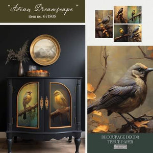 *New* Prima Decoupage Tissue Paper 3 Pack - Avian Dreamscape