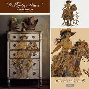 *New* Redesign with Prima Decor Transfer Galloping Grace