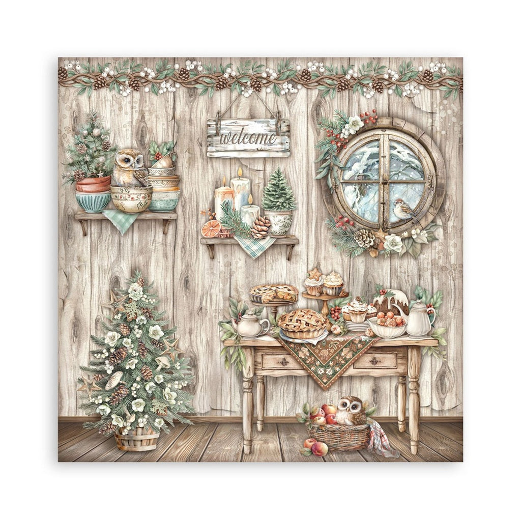 *New* Stamperia The Owls House Scrapbooking Maxi Pad 22 single faced sheets 12"x12"