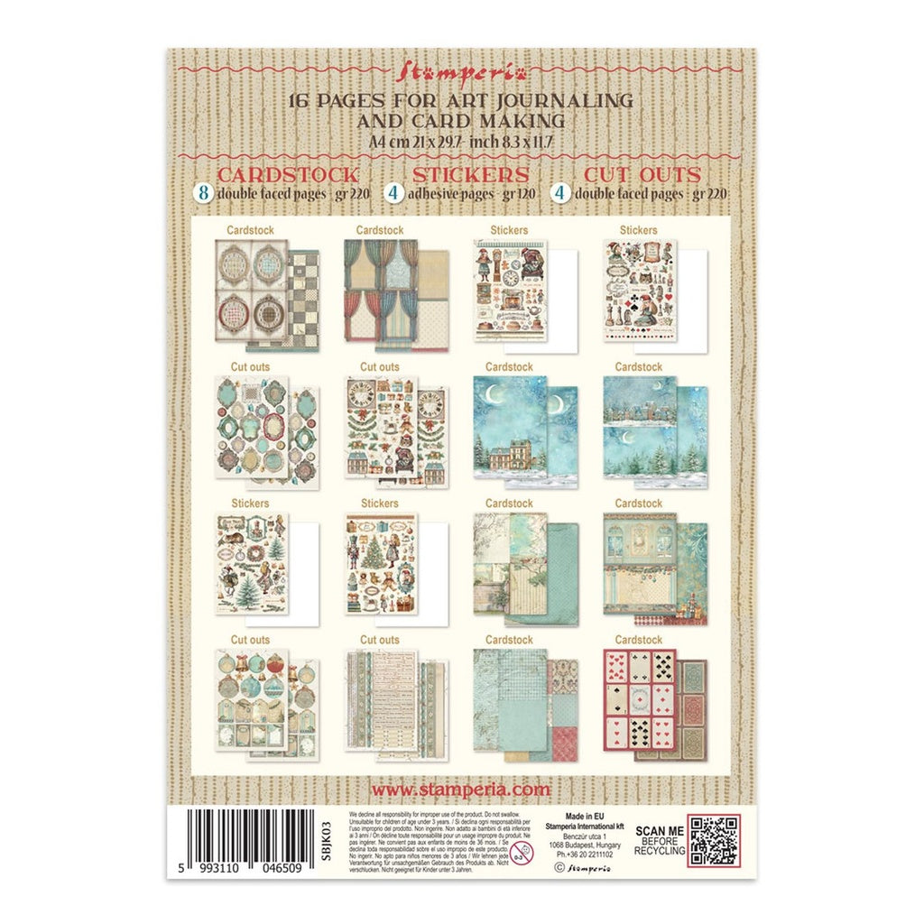 *NEW* Stamperia Alice in Christmas Junk Journal