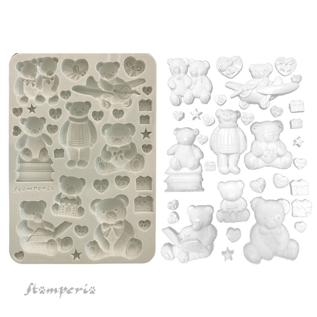 *NEW* Stamperia Silicon Mould A5 - Teddy Bear