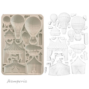 *NEW* Stamperia Silicon Mould A5 - Circus & Air Balloons