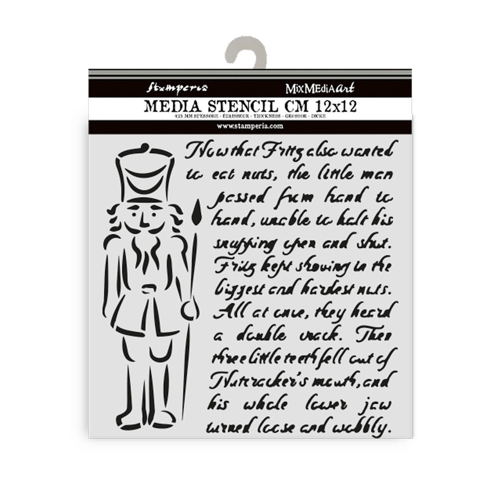 *New*Stamperia Small Craft Media Stencil 12cm x 12cm Soliders