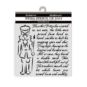 *New*Stamperia Small Craft Media Stencil 12cm x 12cm Soliders