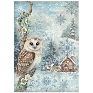 *New* Stamperia Rice Paper Selection The Owls House 6 x A4 sheets