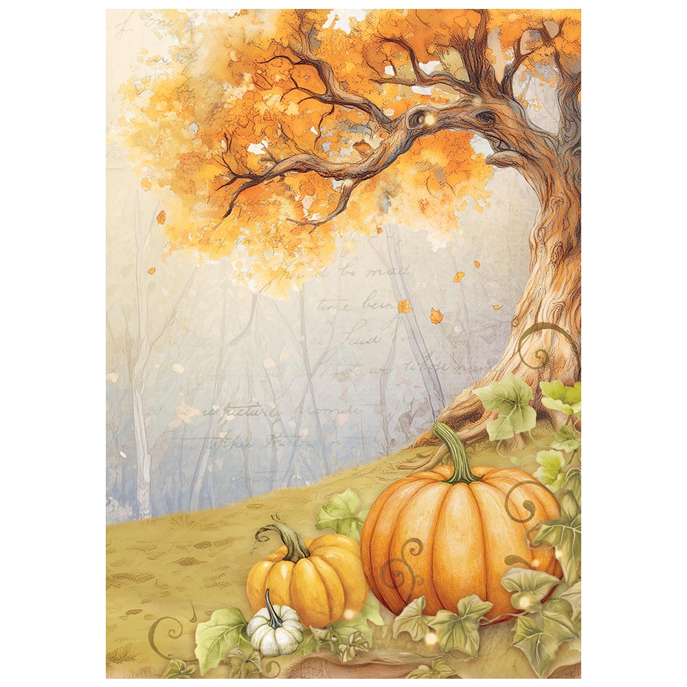 *New In* Stamperia Rice Paper Backgrounds Whispering Woods 8 x A6 sheets PREORDER DISPATCH APPX 13TH SEPT