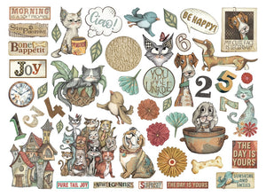 *New In* Stamperia Die Cuts Furry Friends