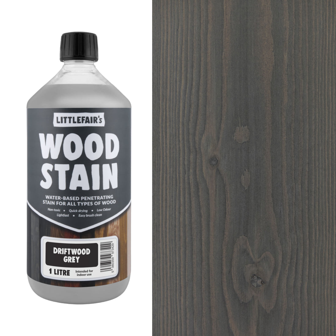 Littlefairs Water based Wood Stain Dritwood Grey