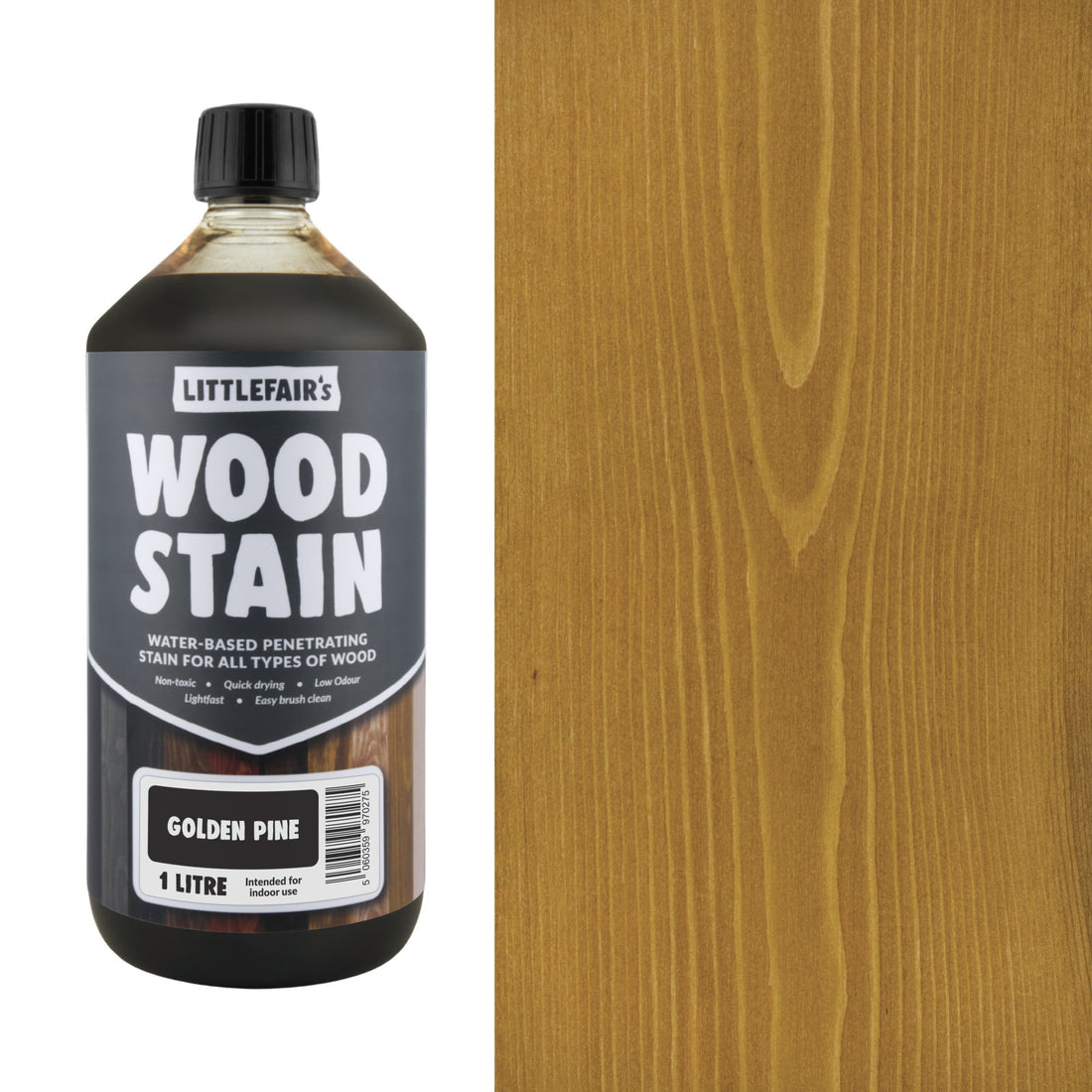 Littlefairs Water based Wood Stain Golden Pine