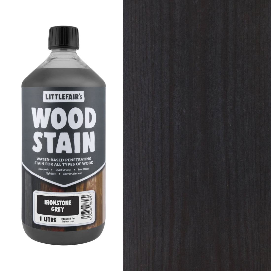 Littlefairs Water based Wood Stain Ironstone Grey