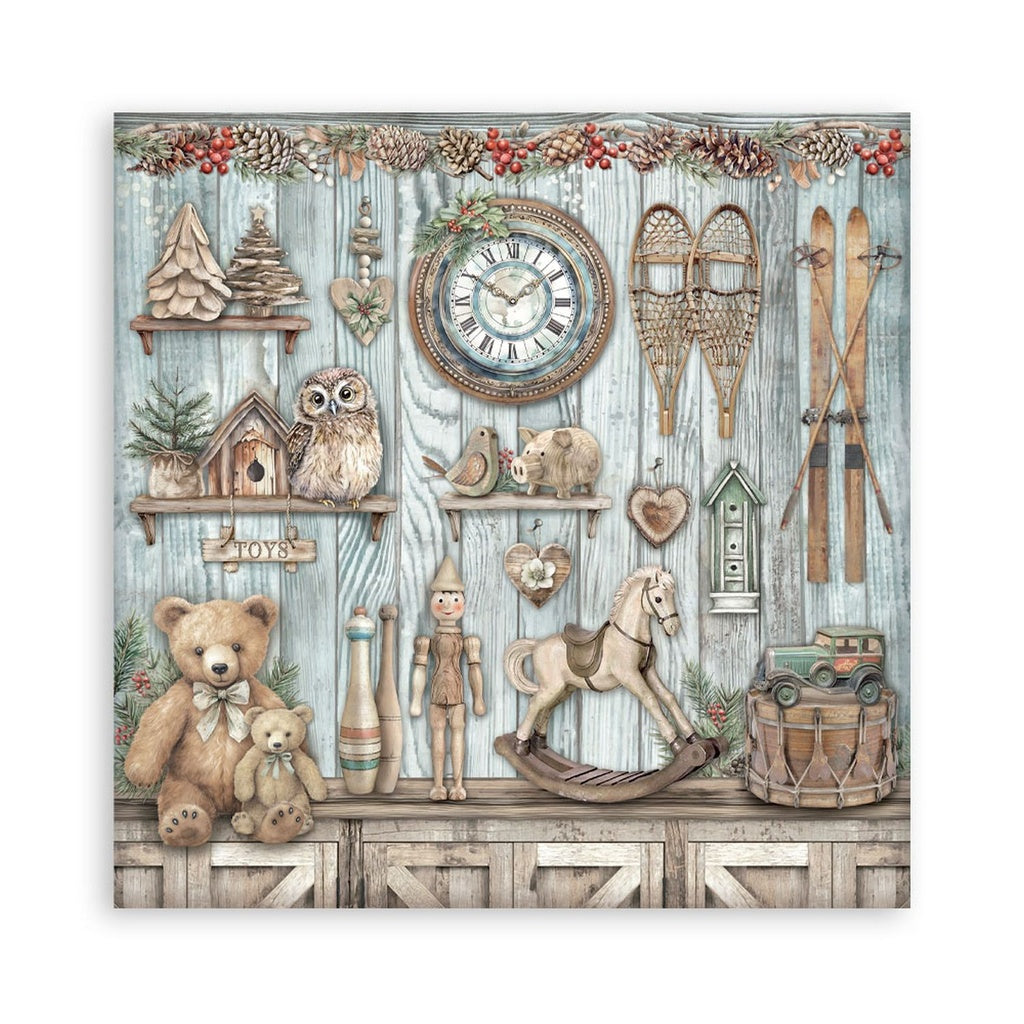 *New* Stamperia The Owls House Scrapbooking Maxi Pad 22 single faced sheets 12"x12"