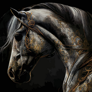 Three Yellow Goats Decoupage A1 sheet - Mechanical Horse * NEW in