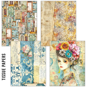 *New in* Ciao Bella Quintessential Craftmix A5 Paper pack (Tissue & Vellum Variety)