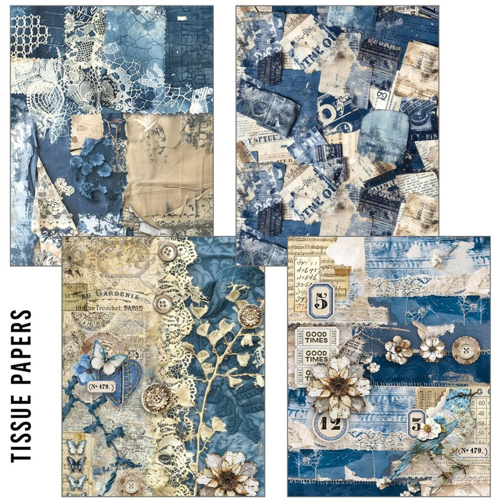 *New in* Ciao Bella Urban Blue Craftmix A5 Paper pack (Tissue & Vellum Variety) (Copy)