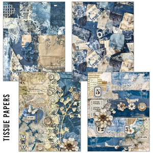 *New in* Ciao Bella Urban Blue Craftmix A5 Paper pack (Tissue & Vellum Variety) (Copy)