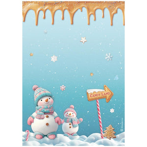 *New* Stamperia Rice Paper Selection Candy Christmas 6 x A4 sheets