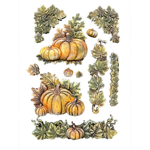 *NEW* Stamperia Silicon Mould A5 - Whispering Woods Pumpkins PREORDER DISPATCH APPX 13TH SEPT