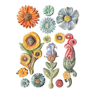 *NEW* Stamperia Silicon Mould A5 - Furry Friends - Flowers