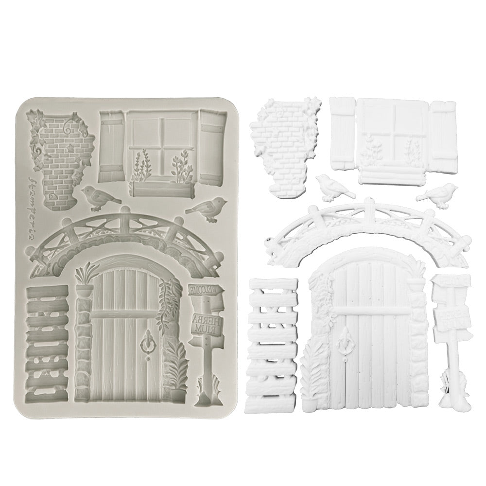 *NEW* Stamperia Silicon Mould A5 - Herbarium Silvae Bridge PREORDER DISPATCH APPX 9TH DEC