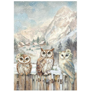 *New* Stamperia Rice Paper Selection The Owls House 6 x A4 sheets