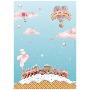 *New* Stamperia Rice Paper Selection Candy Christmas 6 x A4 sheets