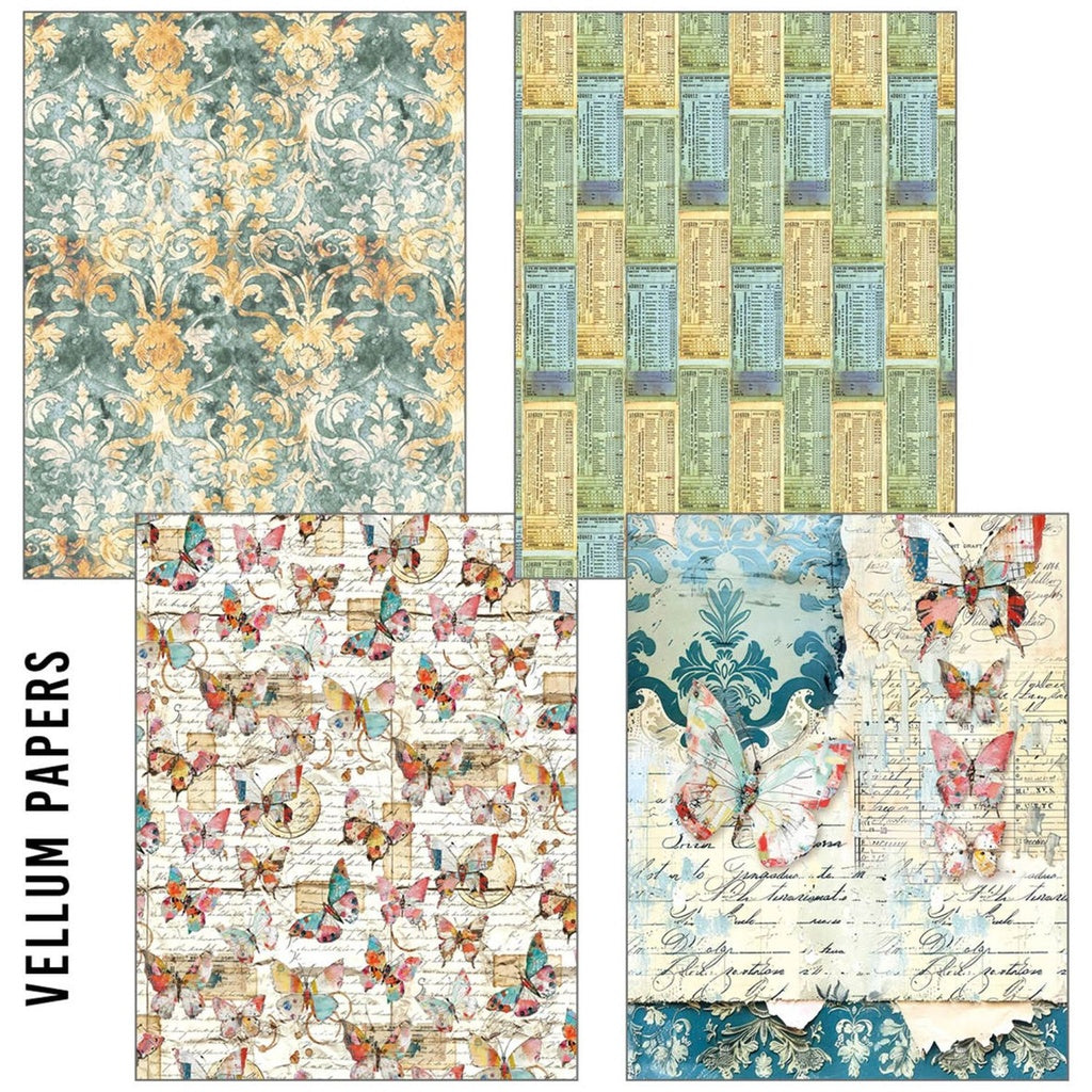 *New in* Ciao Bella Quintessential Craftmix A5 Paper pack (Tissue & Vellum Variety)