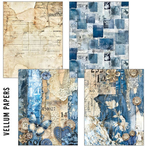 *New in* Ciao Bella Urban Blue Craftmix A5 Paper pack (Tissue & Vellum Variety) (Copy)