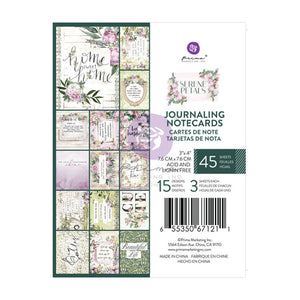 Prima Marketing Serene Petals 3"×4" JOURNALING CARDS