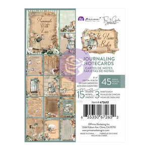 Prima Marketing The Home Baker 3"×4" JOURNALING CARDS  PREORDER EXPECTED IN STOCK early Nov