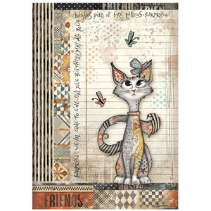 *New* Stamperia Rice Paper Selection Furry Friends 6 x A4 sheets