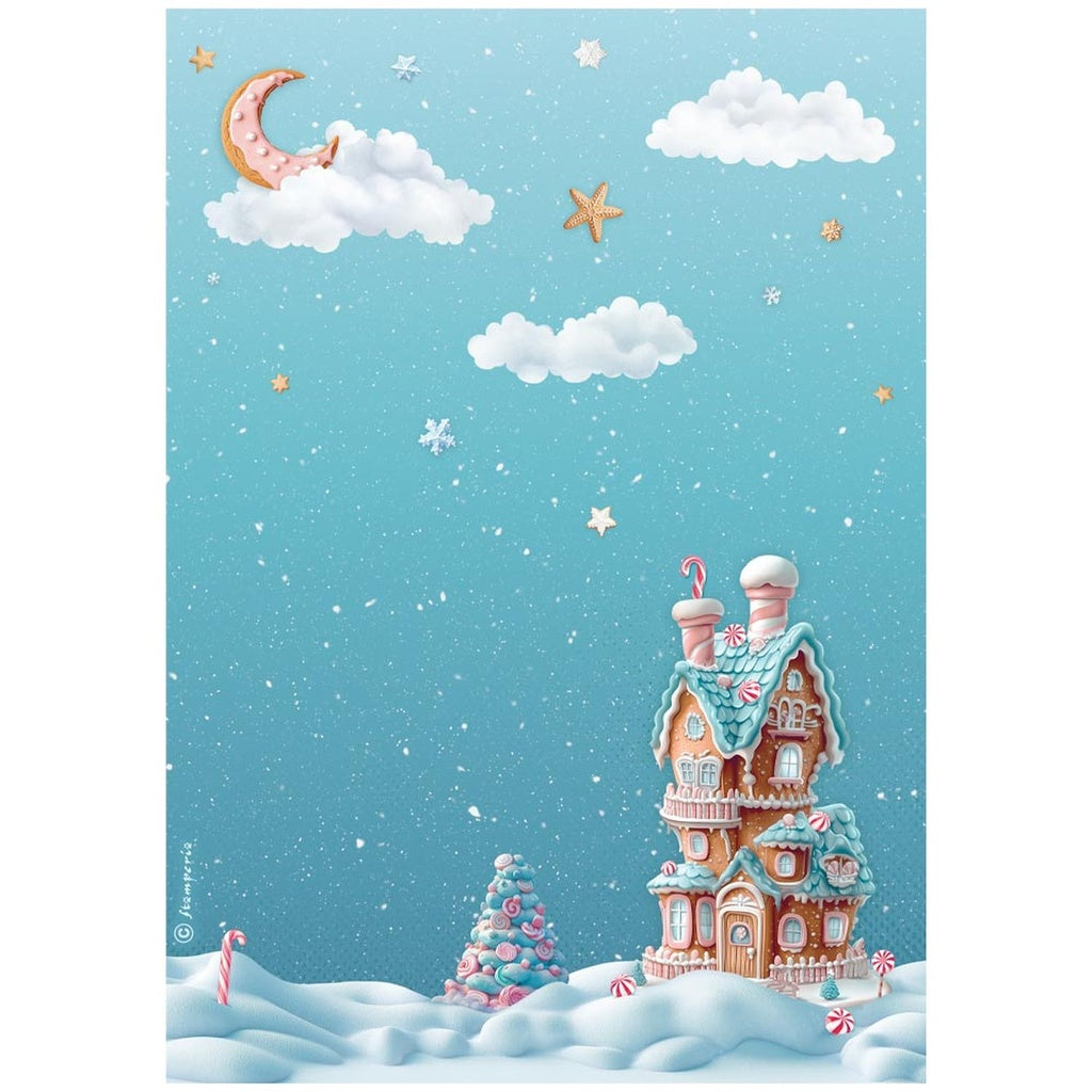 *New* Stamperia Rice Paper Selection Candy Christmas 6 x A4 sheets