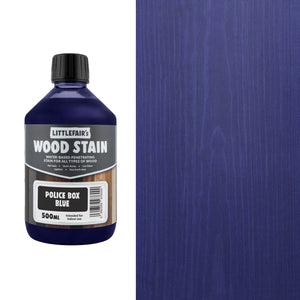 Littlefairs Water based Wood Stain Police Box Blue
