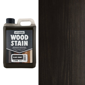 Littlefairs Water based Wood Stain Black Ebony
