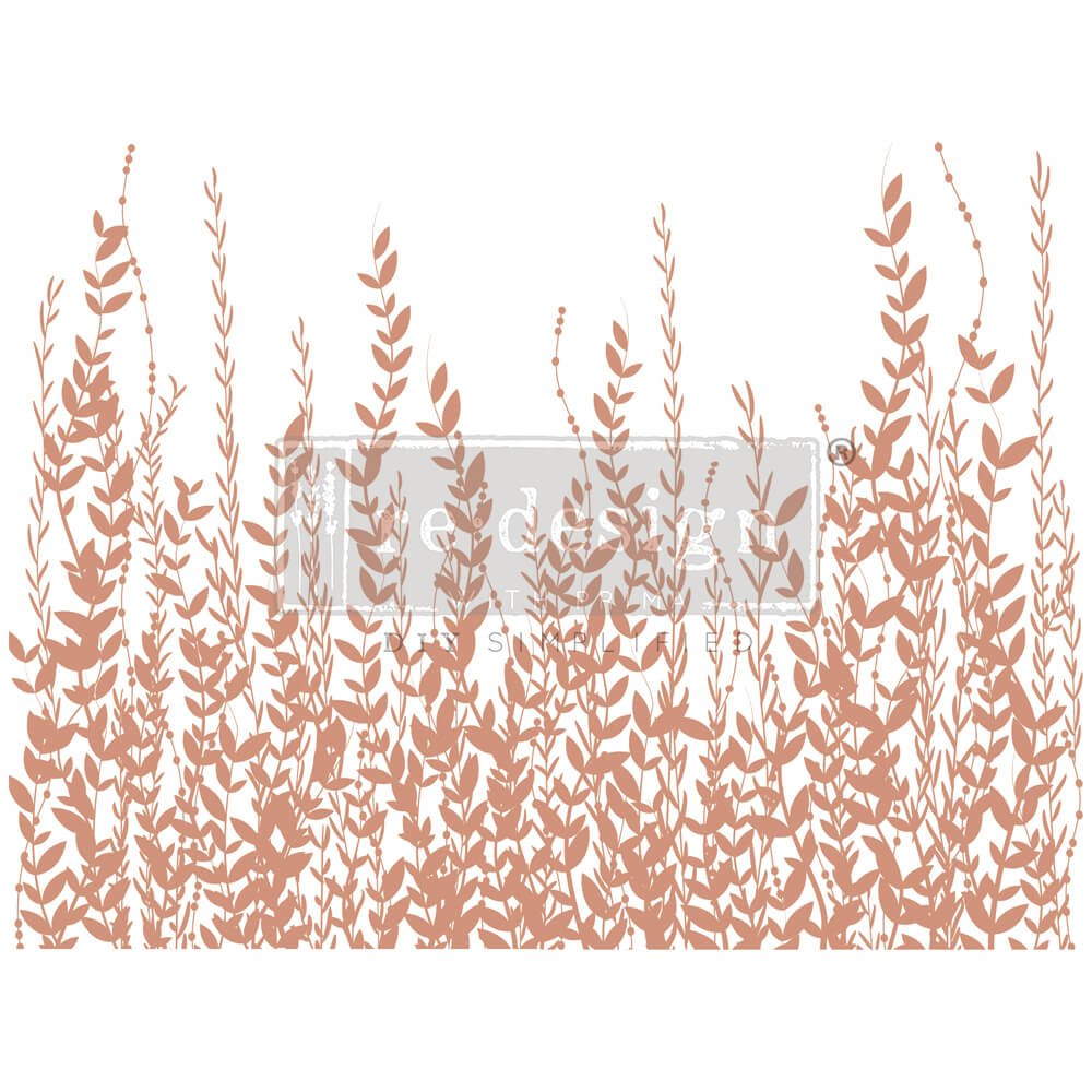 *New* Redesign with Prima Rose Gold Foil Decor Transfer In the Field Kacha