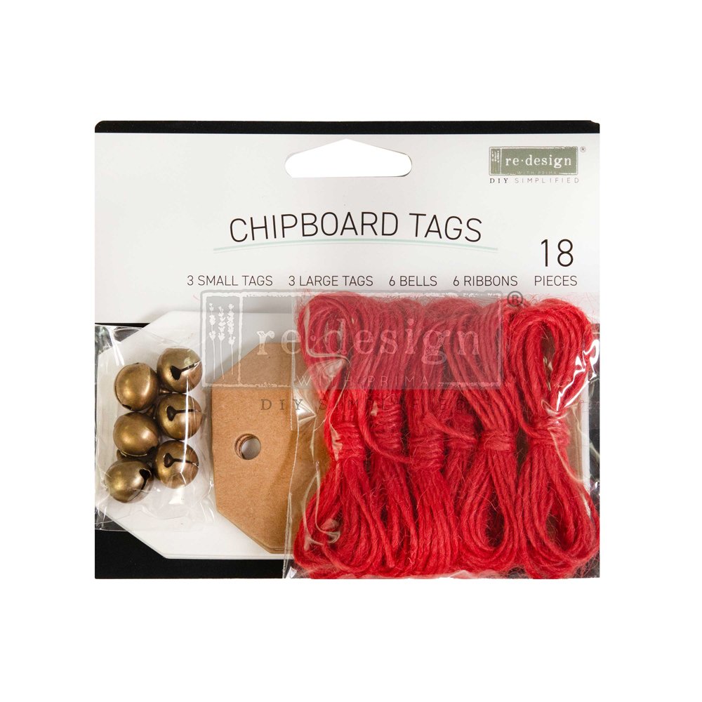 Redesign with Prima CHRISTMAS CHIPBOARD TAGS