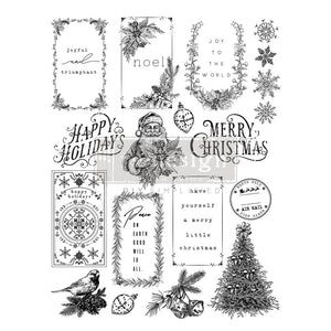 Redesign with Prima NEW SIZE SANTA'S HELPER TAGS- DECOR STAMP