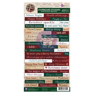 From the North Pole -CHIPBOARD STICKERS