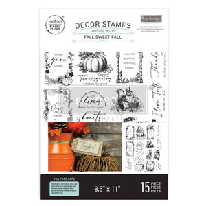 Redesign with Prima FALL SWEET FALL- DECOR STAMP