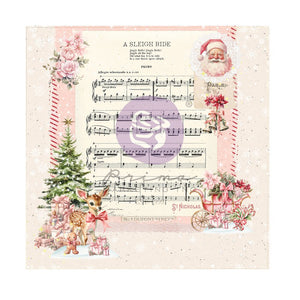 25 & Peppermint-  12x12 SHEET SPARKLING CHRISTMAS 1 sheet