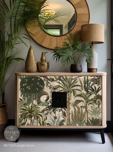 *New* Exclusive Redesign with Prima Decoupage A1 Fiber Paper Limited Edition Jungle Bloom